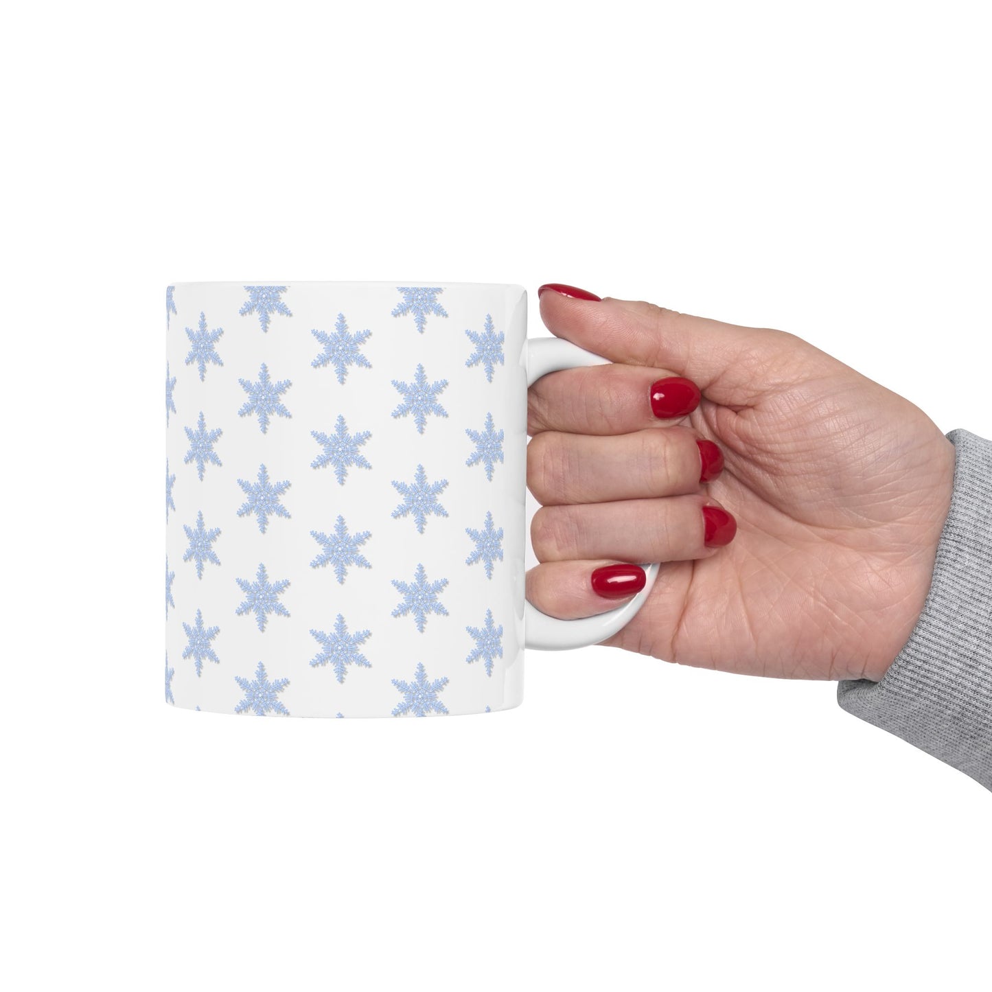 Ceramic Star Pattern Mug - Cozy Home Vibe, Perfect Gift for Winter, Unique Coffee Cup, Ideal for Birthdays, Holidays, and Cozy Gatherings