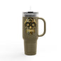 Gothic Skull Insulated Travel Mug, 40oz - Perfect for Coffee, Gifts, Halloween,