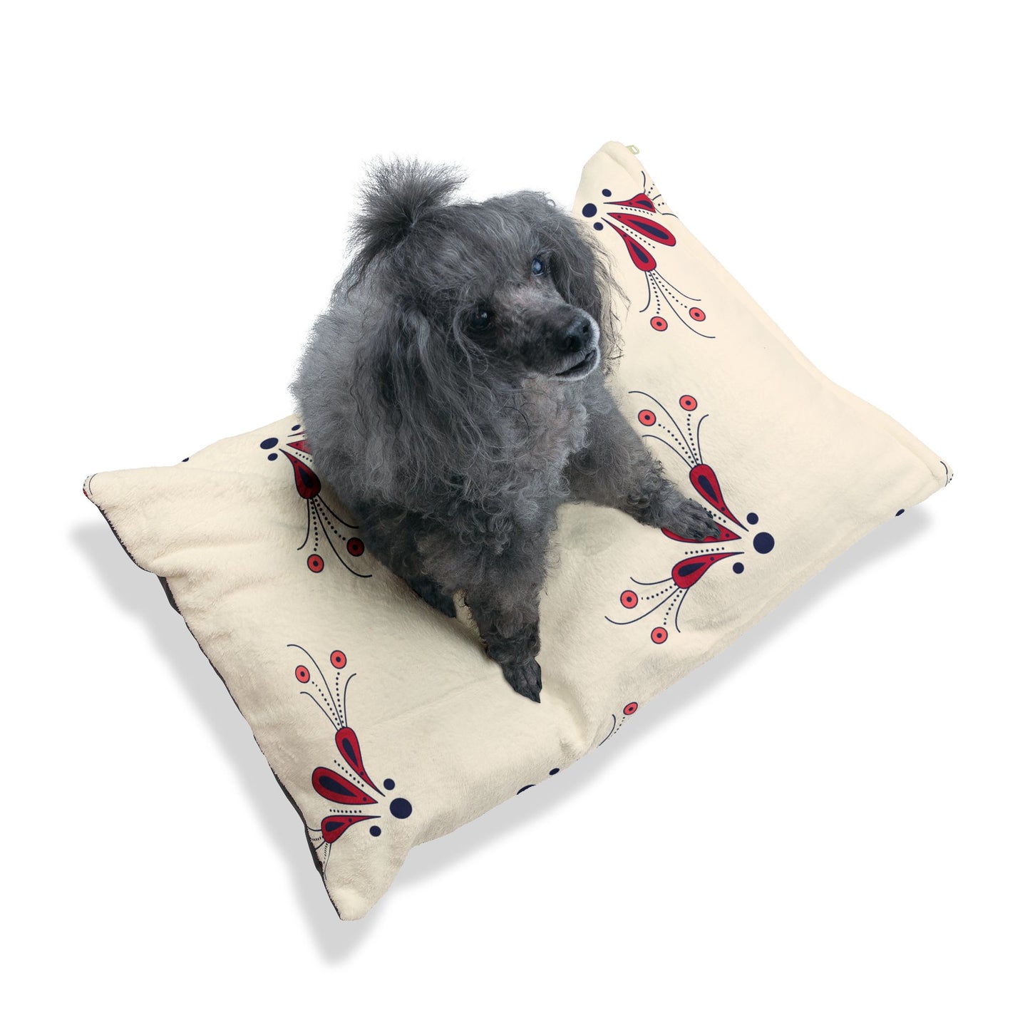 Cozy Floral Pet Bed, Stylish Dog Bed, Cat Bed, Soft Pet Cushion, Decorative Pet Decor