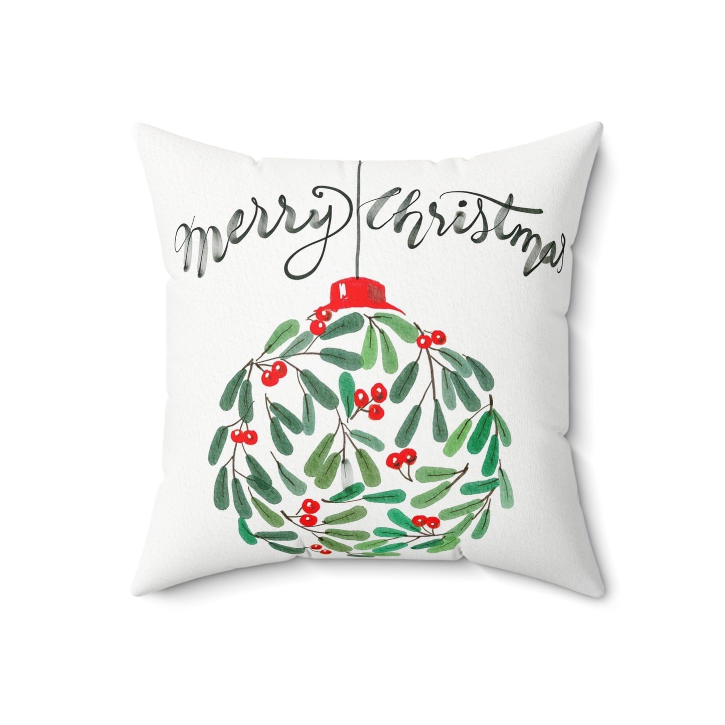 Merry Christmas Holiday Pillow, Christmas Decor, Cozy Home Cushion, Festive Gift, Seasonal Throw Pillow