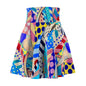 Colorful Abstract Women's Skater Skirt