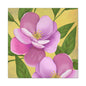 Matte Canvas, Stretched, 1.25" Tulips Pink and Purple Flowers