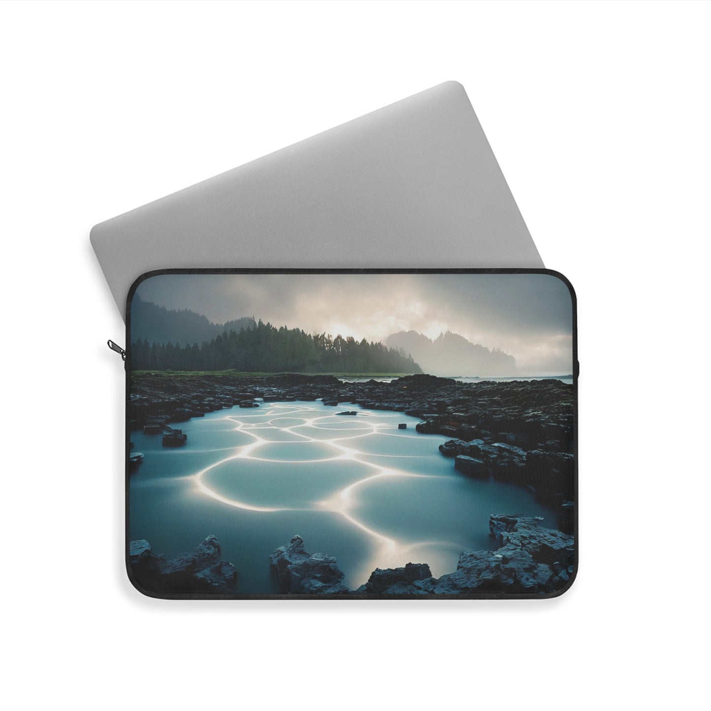 Nature-Inspired Laptop Sleeve with Tranquil Water Reflection, Eco-Friendly Tech Case, Gift for Him or Her, Stylish Work Bag, Artful [...]