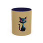 Cute Cat Accent Coffee Mug - Perfect for Cat Lovers, Gift for Birthdays, Home Decor, Animal Enthusiasts, Fun Kitchenware