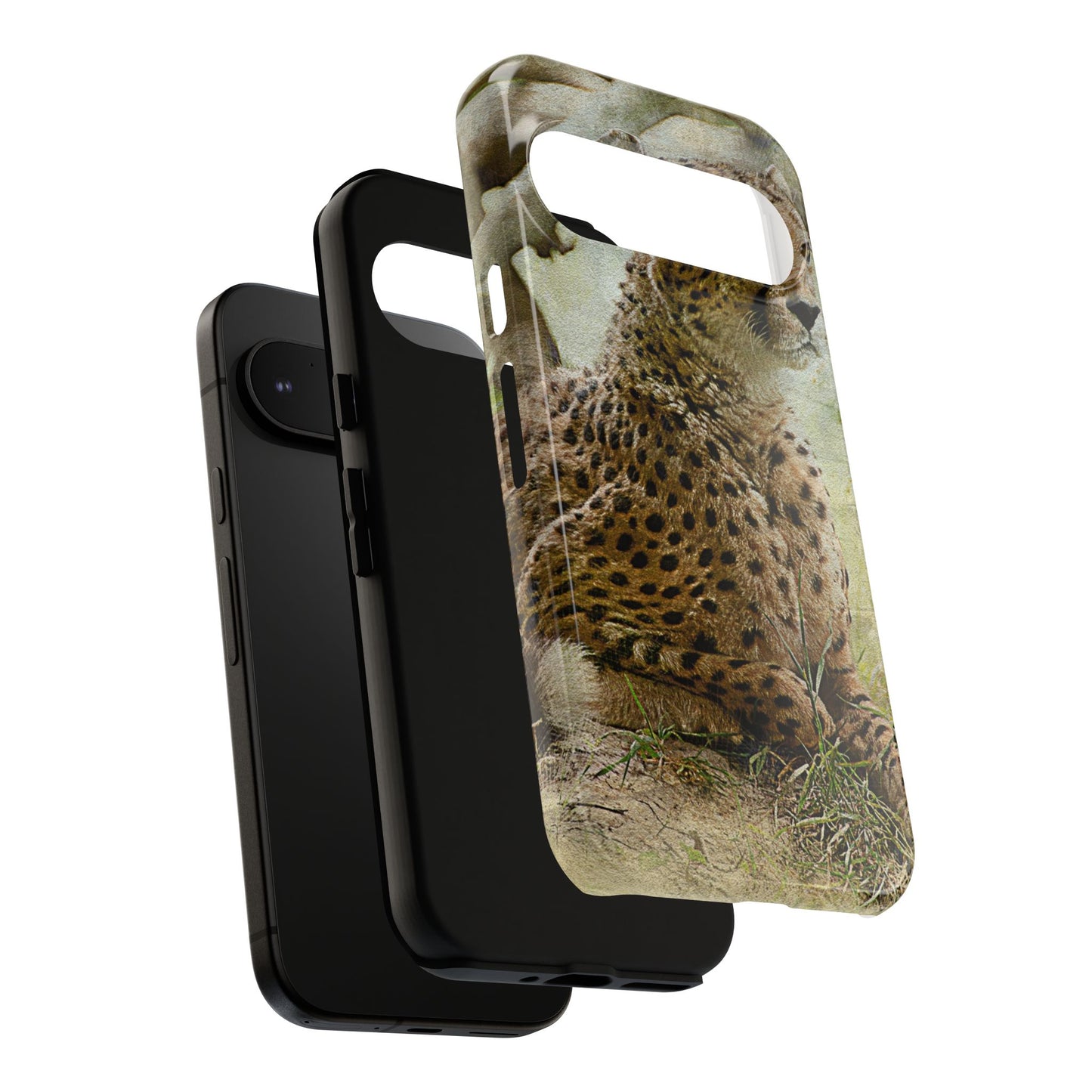 Cheetah Phone Case, Tough Cases, Animal Lover Gift, Wildlife Protection, Eco-Friendly Mobile Cover, Unique Phone Accessory