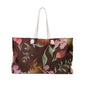 Floral Weekender Bag | Stylish Travel Tote for Weekend Getaways, Beach Days, Picnics, and Gym Sessions - Perfect Gift!