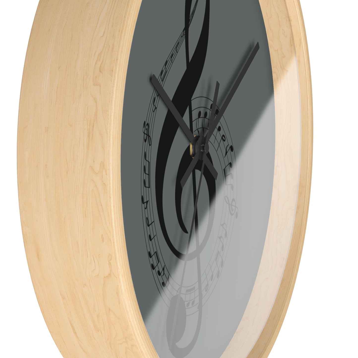 Musical Notes Wall Clock - Elegant Home Decor for Music Lovers