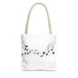 Musical Notes Tote Bag | Perfect for Music Lovers, Eco-Friendly Shopping