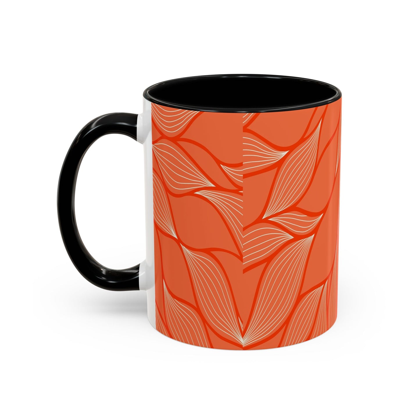 Stylish Accent Coffee Mug, Floral Pattern Drinkware, Unique Gift for Coffee Lovers, Home Decor, Kitchenware, Vibrant Design