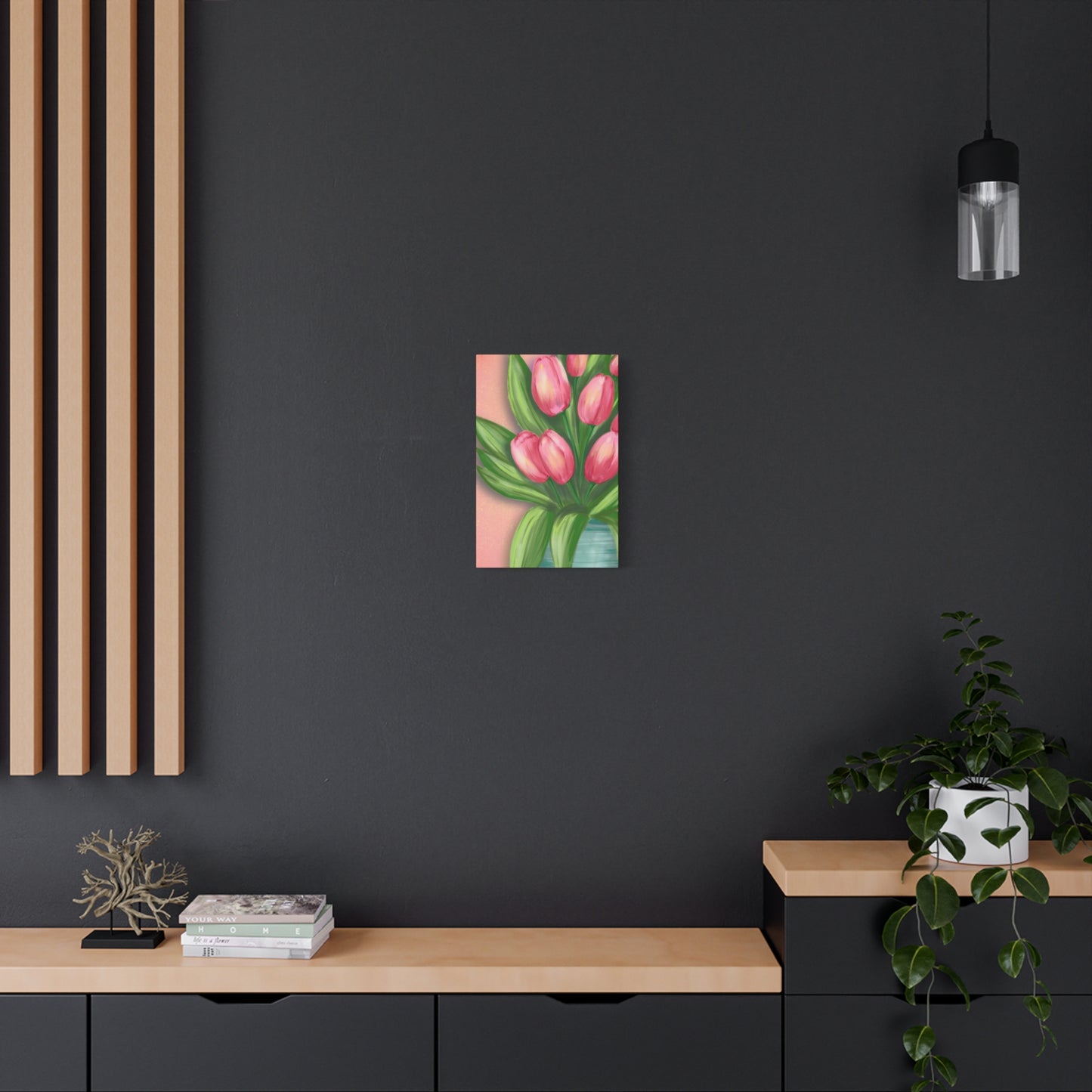 Matte Canvas, Stretched, 1.25" Tulips