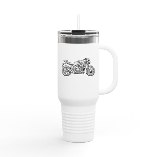 Motorcycle Insulated Travel Mug, 40oz - Perfect Gift for Bikers, Outdoor Adventures, Road Trips, and Daily Commutes