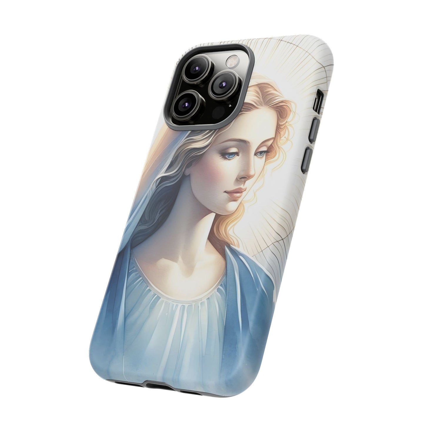 Beautiful Mary Phone Case, Tough Phone Case, Inspirational Tech Accessory, Gift for Her, Religious Phone Cover