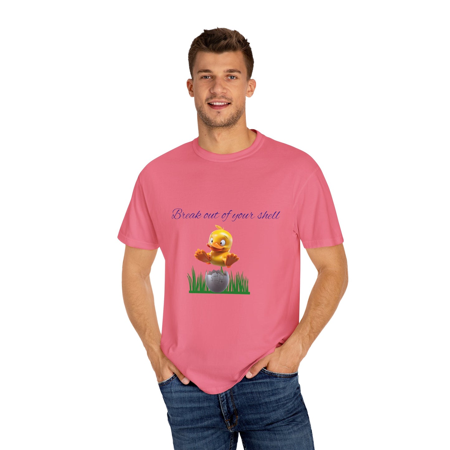 Egg-citing Garment-Dyed T-shirt: Perfect for Easter, Spring Celebrations