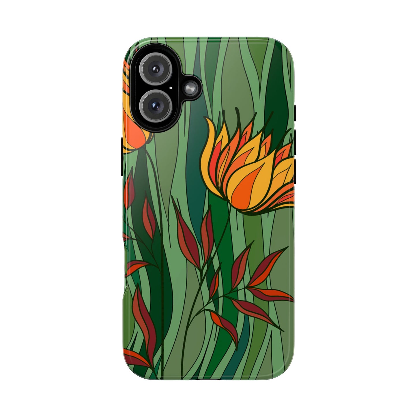 Vibrant Floral Phone Case, Nature-Inspired Tough Case, Eco-Friendly Cover, Unique Gift for Nature Lovers, Spring Decor