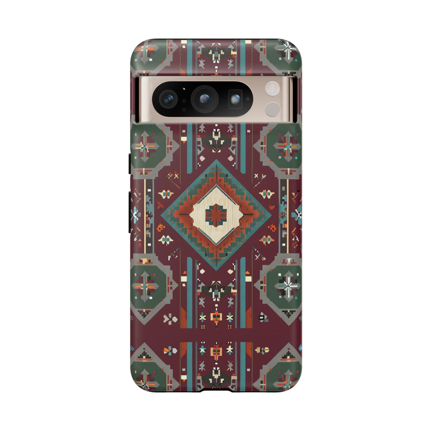 Tribal Pattern Phone Case - Boho Chic, Tough Durable Cover, Stylish Tech Accessory, Gift for Him/Her, Festival Essentials