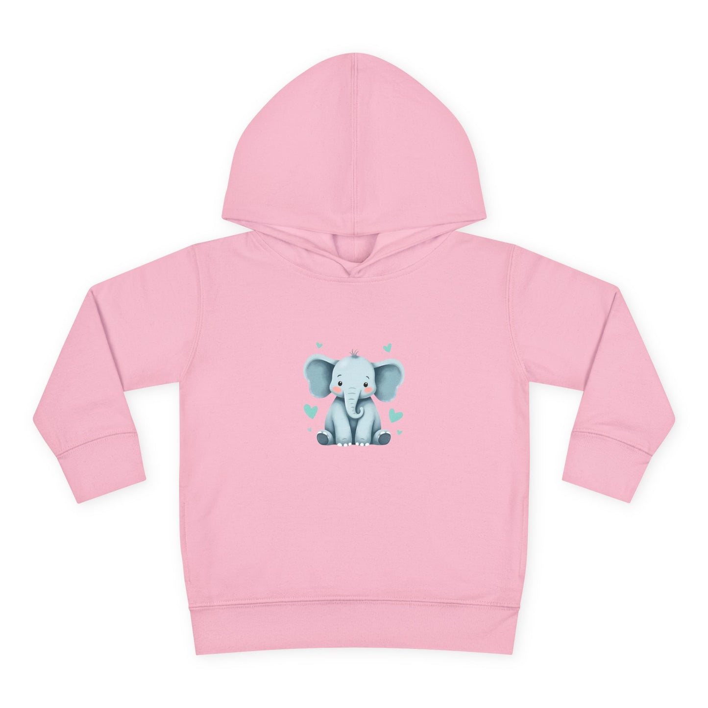 Adorable Elephant Toddler Fleece Hoodie, Kids Pullover, Baby Shower Gift, Birthday Present, Cute Animal Apparel, Cozy Toddler Wear