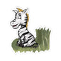 Cute Zebra Kiss-Cut Stickers, Animal Stickers, Laptop Decor, Kids Room Accessories, Fun Party Favors, Gift Items