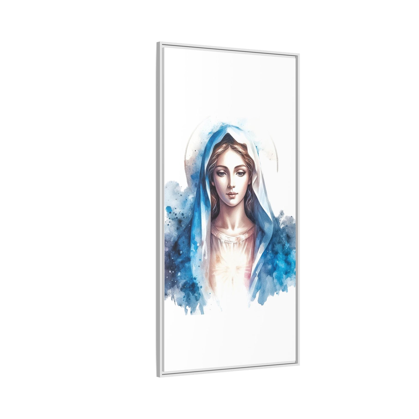 Framed Canvas Art Print, Spiritual Decor, Religious Artwork, Wall Decor, Gift for Faith, Elegant Home Decoration