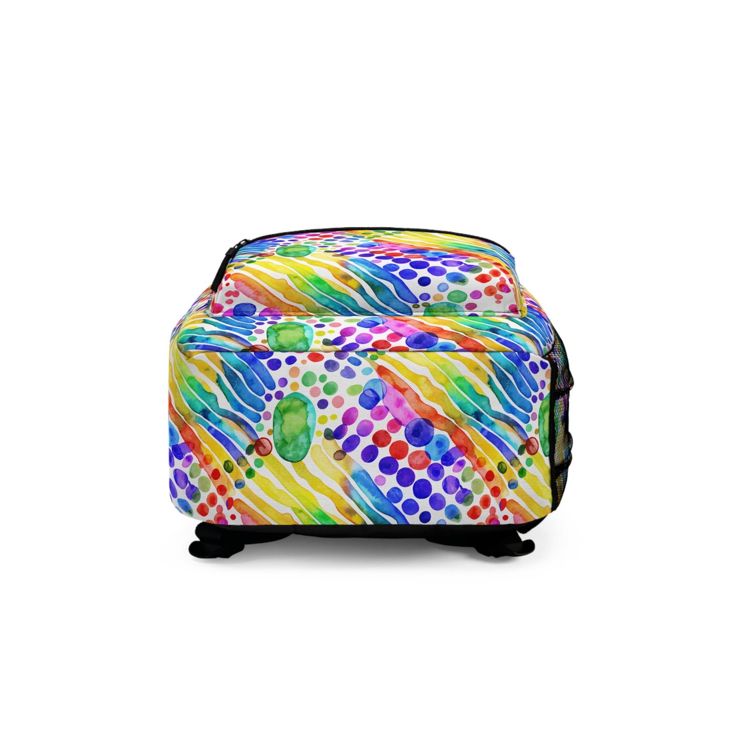 Vibrant Art Backpack - Colorful School Bag, Trendy Rucksack, Gift for Students, Handmade Backpack, Travel Accessory
