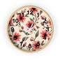Wall Clock - Flowers