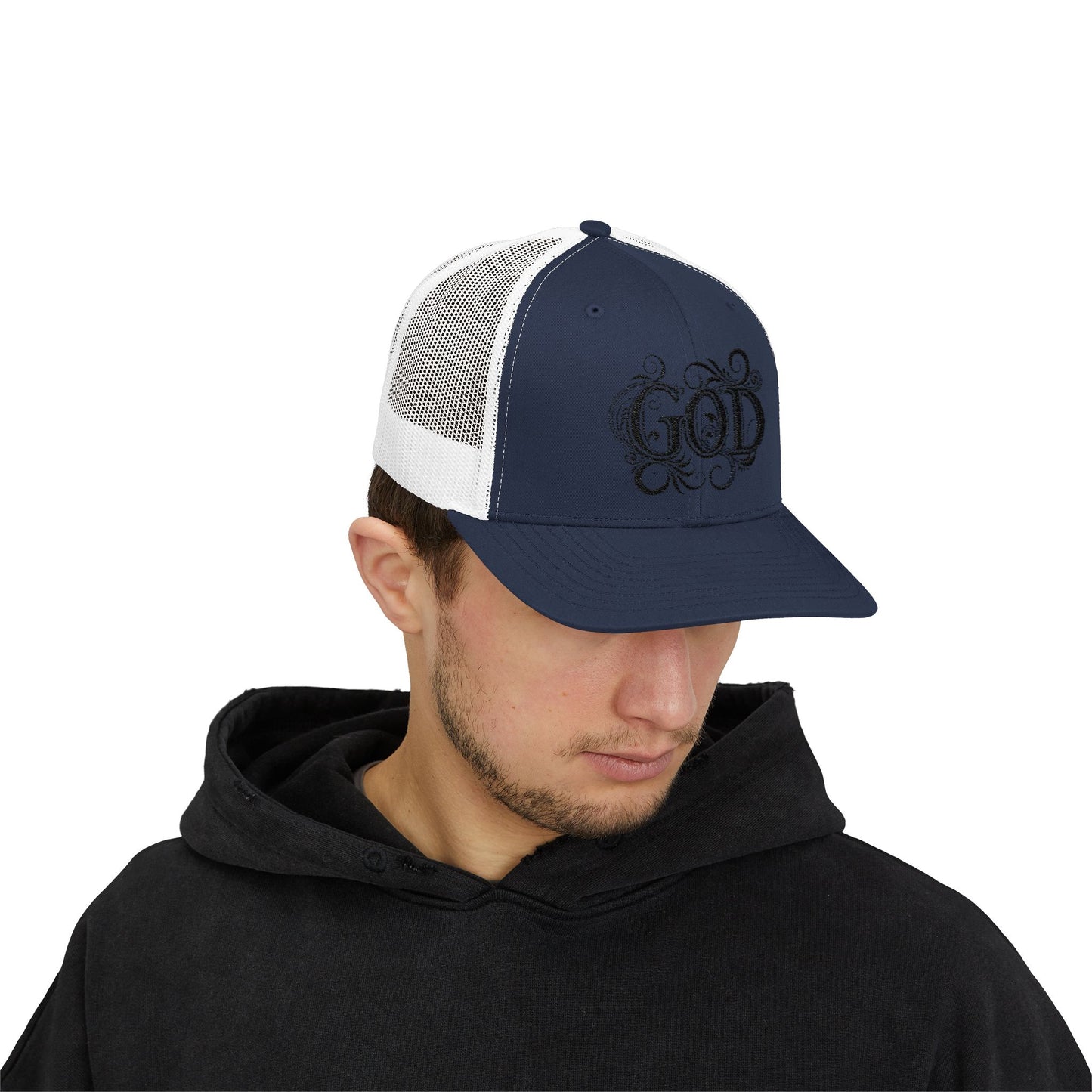 Divine Faith Snapback Trucker Cap - Spiritual Fashion, God Theme hat, Outdoor Style, Gift for Believers, Casual Wear