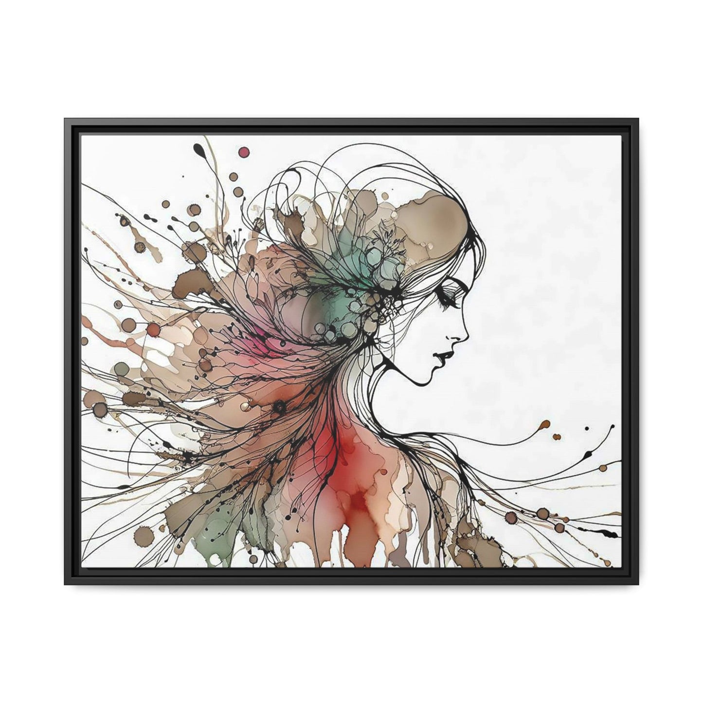 Matte Canvas, Framed (Multi-color) - Girl Whispers