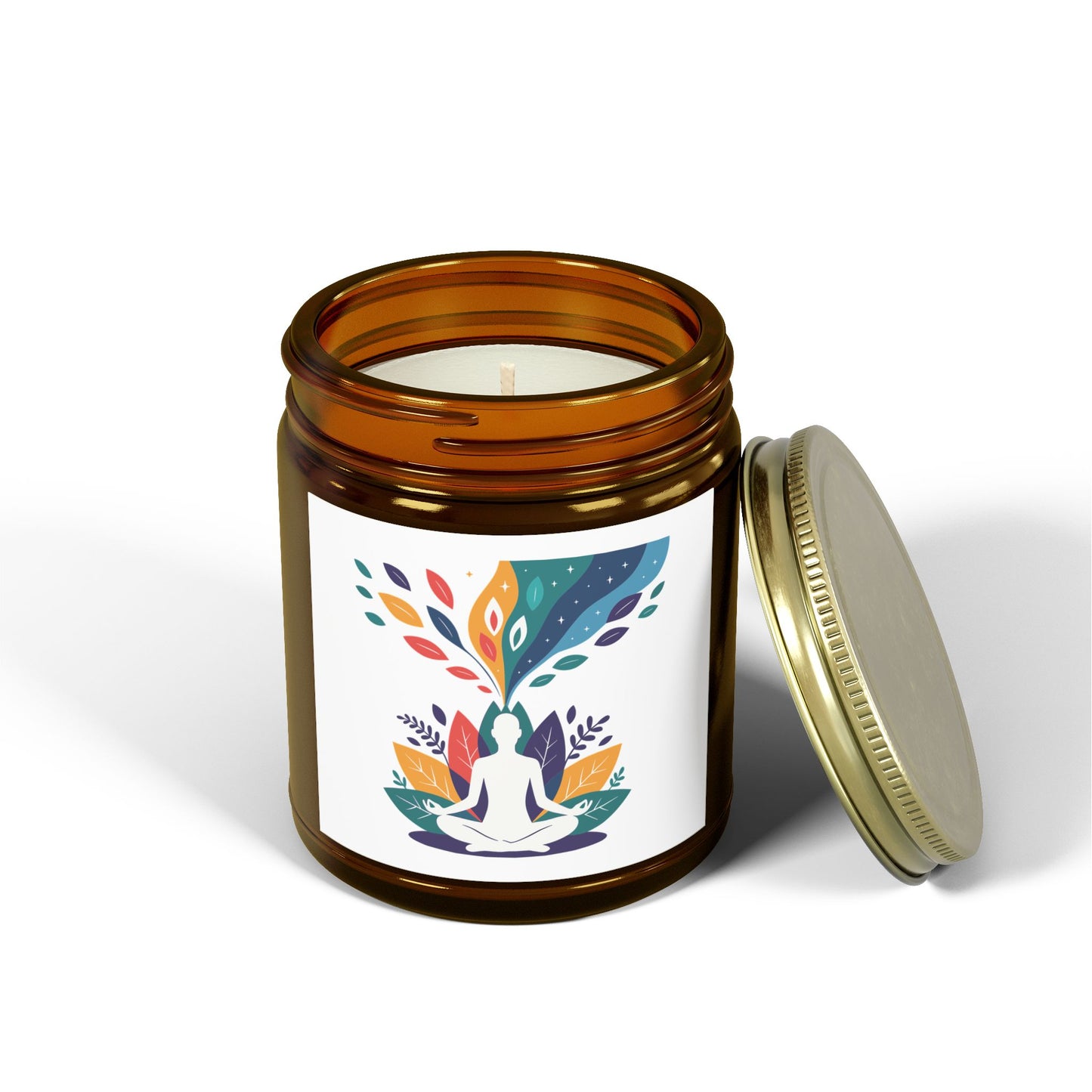 Serene Scented Candles, Relaxing Aromatherapy for Meditation, Home Décor, or Gifts, Coconut Apricot Wax