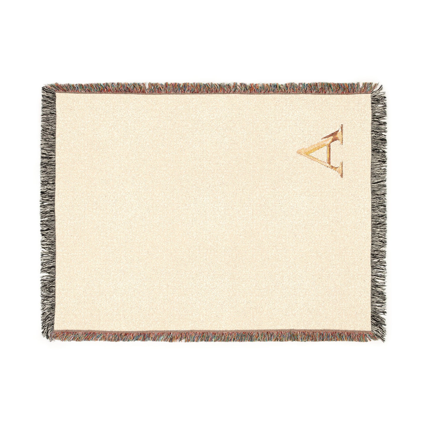 Cozy Woven Blanket - Personalized Gift Letter A