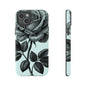 Elegant Floral Phone Case, Tough Cases for iPhones, Black Rose Design, Gift for Her, Stylish Phone Cover, Birthday Gifts