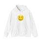 Smiley Face Hooded Sweatshirt, Unisex Cozy Hoodie, Casual Streetwear, Perfect Gift for Friends, Happy Apparel for Everyday Wear