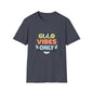 Good Vibes Only T-Shirt — Retro Smiley Graphic Tee