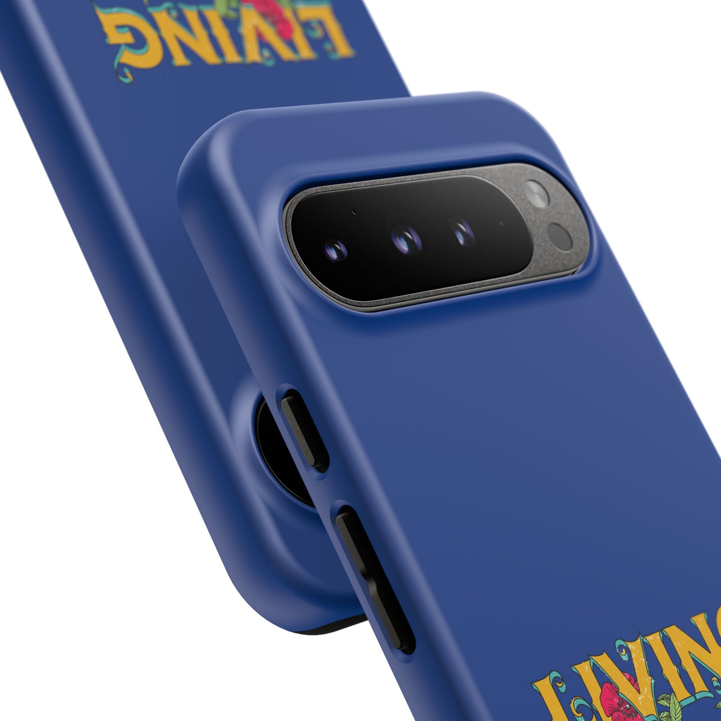Living the Dream Phone Case, Floral Phone Cover, Tough Phone Case, Inspirational Gift, Boho Style Accessory, Dreamer Case