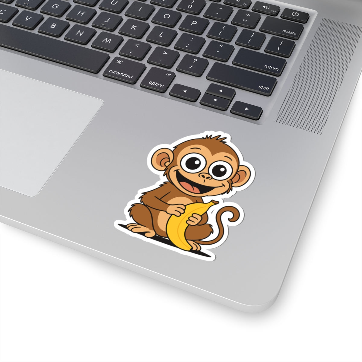 Cute Monkey Banana Kiss-Cut Stickers for Kids & Adults