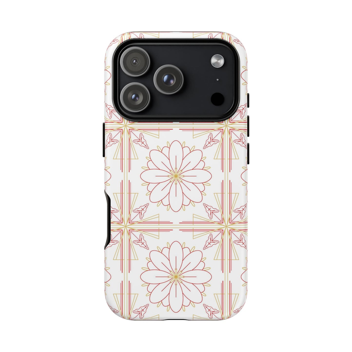Floral Pattern Phone Case - Stylish Tough Case, Flower Design, Cute Mobile Cover, Phone Accessory, Gift for Her, Spring Style