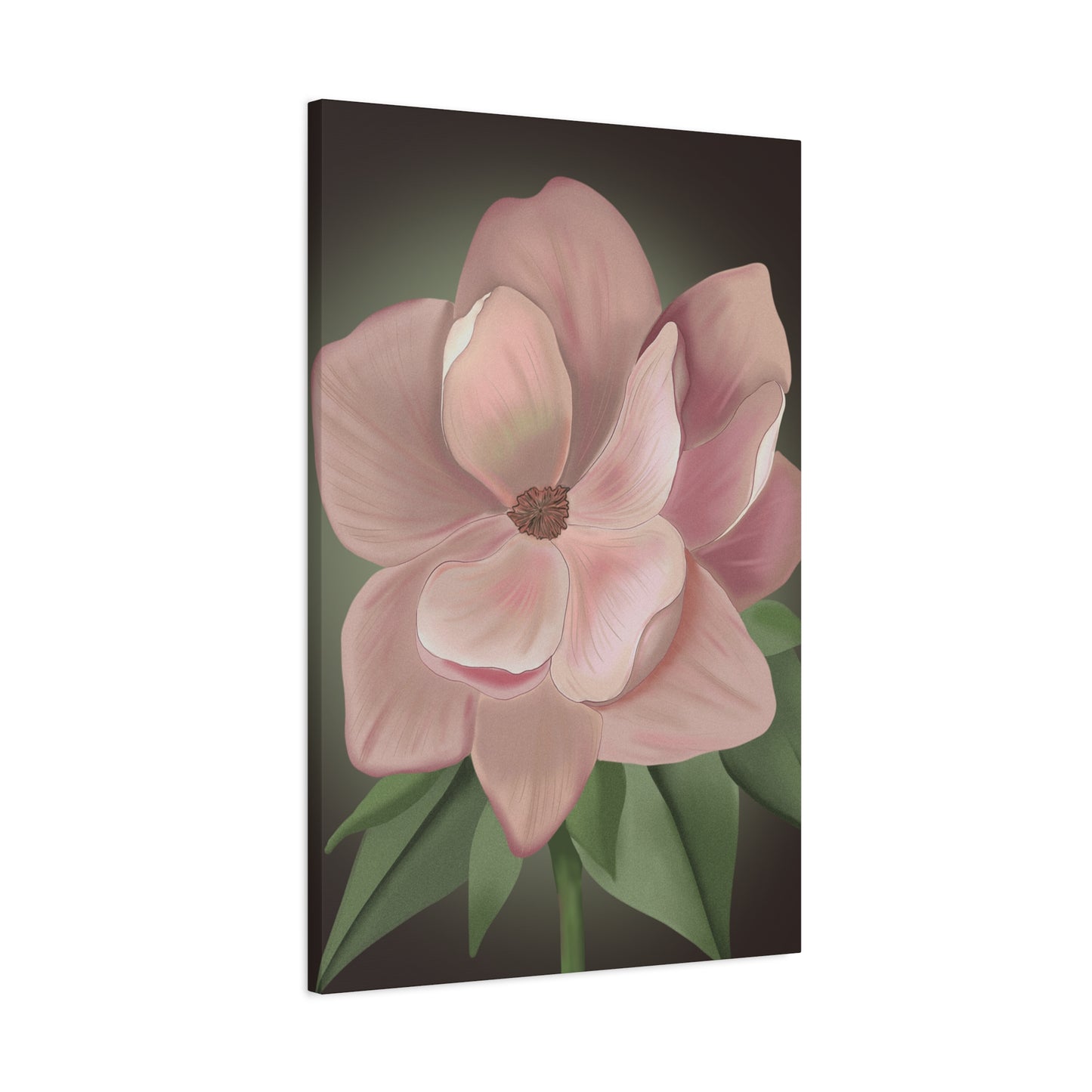Matte Canvas, Stretched, 1.25" Pink Flowers