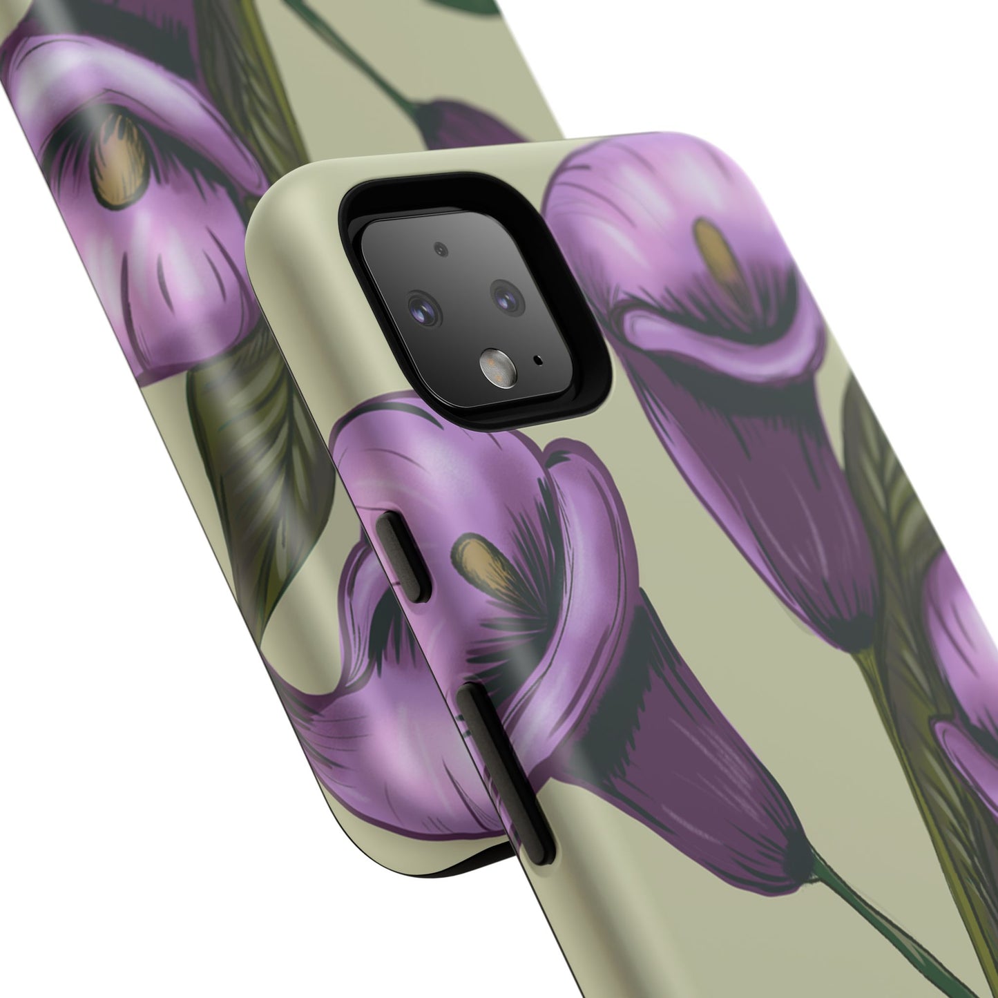 Floral Phone Case - Tough Cases, Purple Flower Design, Cell Phone Accessories, Gift for Her, Nature Lover Essentials