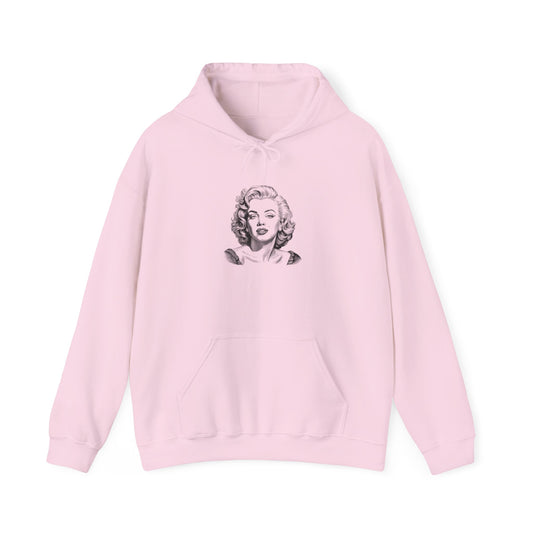 Marilyn Monroe-Inspired Unisex Hoodie, Vintage Graphic Sweatshirt, Cozy Fashion, Gift for Her, Stylish Casual Wear