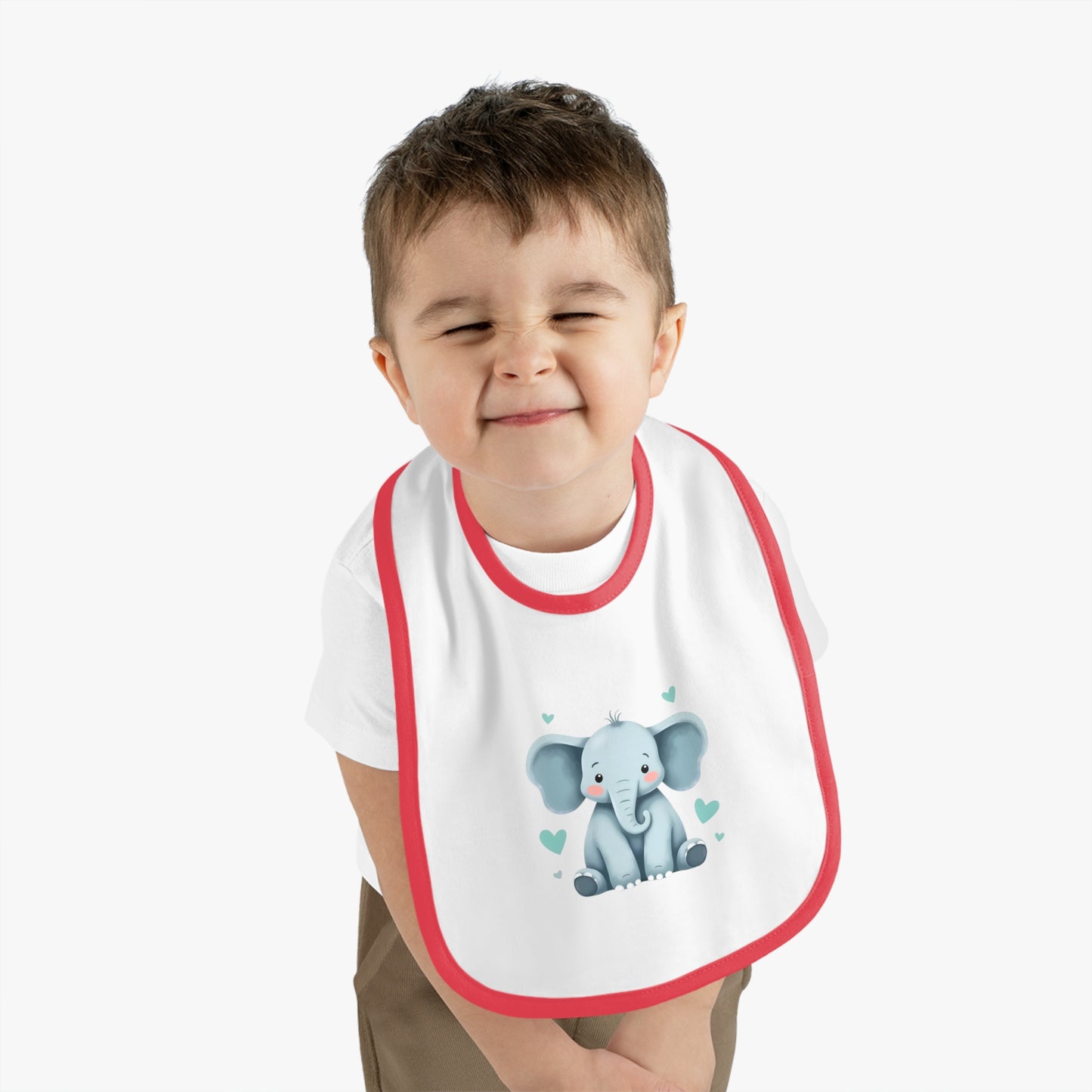 Cute Elephant Baby Bib - Adorable Infant Feeding Accessory, Perfect Baby Shower Gift, Toddler Bib, Newborn Essential, Eco-Friendly Babywear