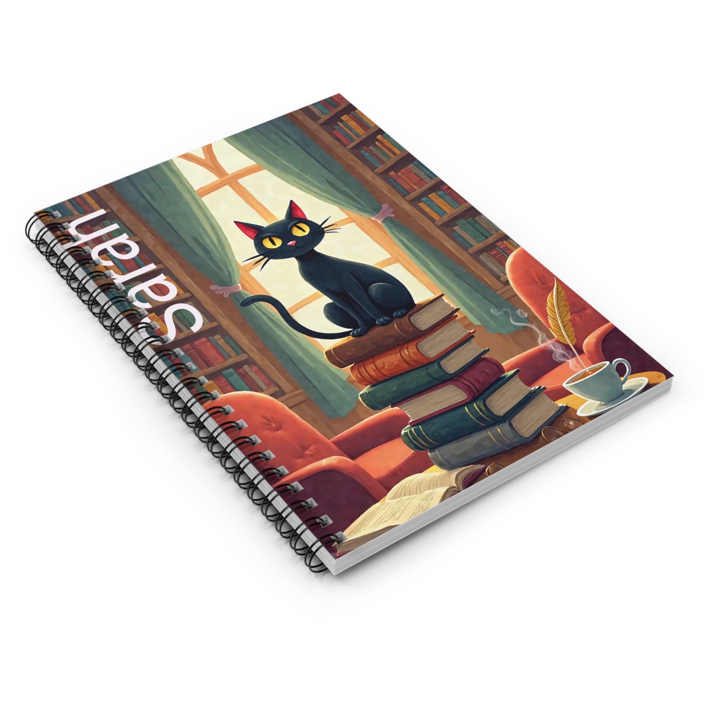 Personalized Cat Lover's Spiral Notebook - Ruled Line, Cute Journals, Gifts for Bookworms, Pet Memoirs, Student Supplies