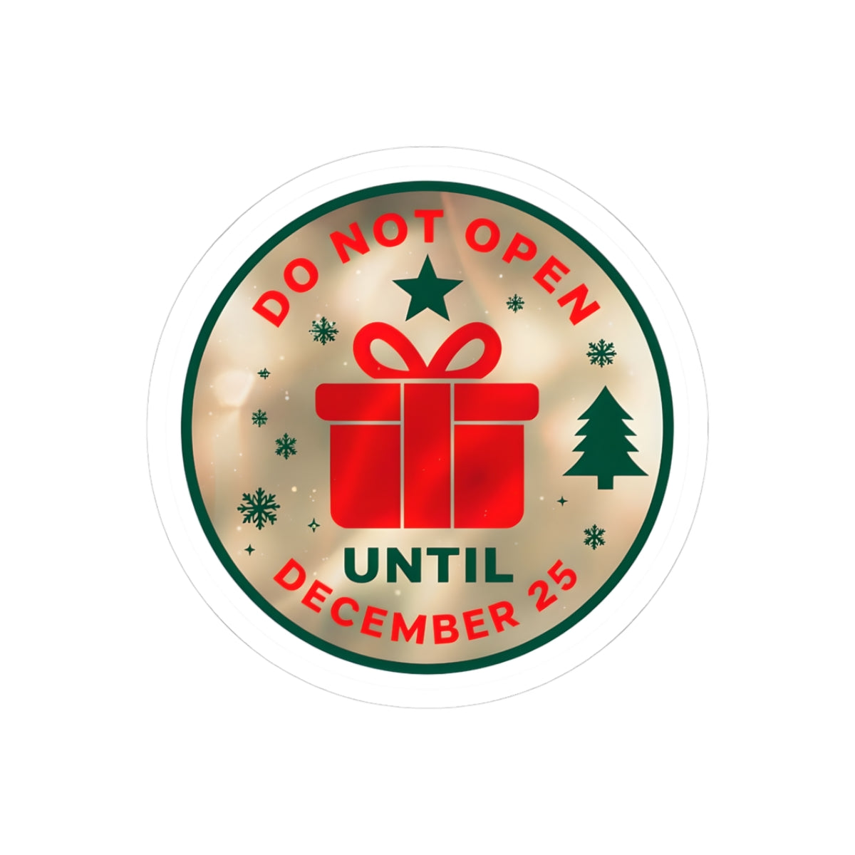 Holiday Gift Reminder Kiss-Cut Stickers