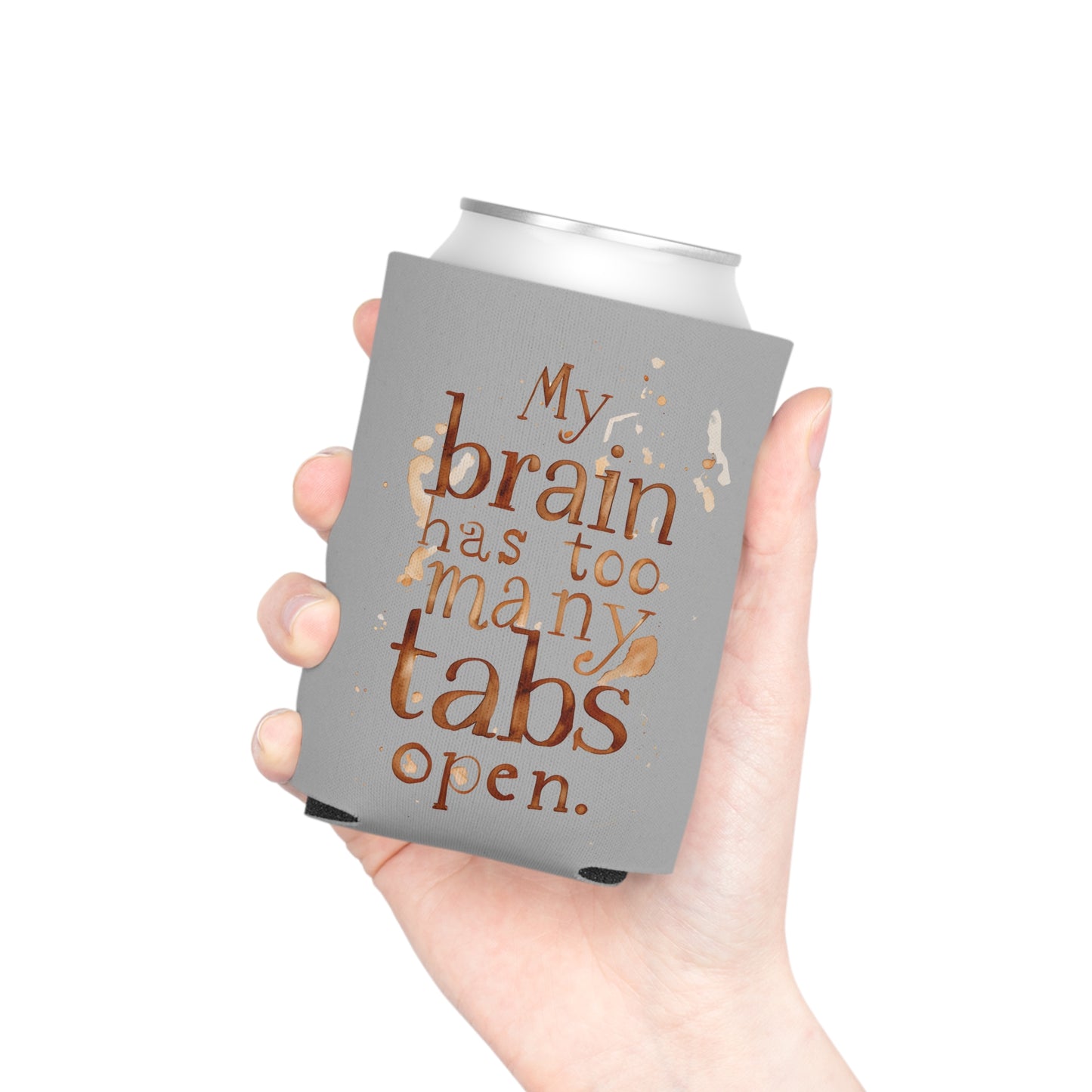 Brainy Can Cooler - Quirky Drink Sleeve, Funny Gift for Friends, Birthday, Party, Summer BBQ, Conversation Starter
