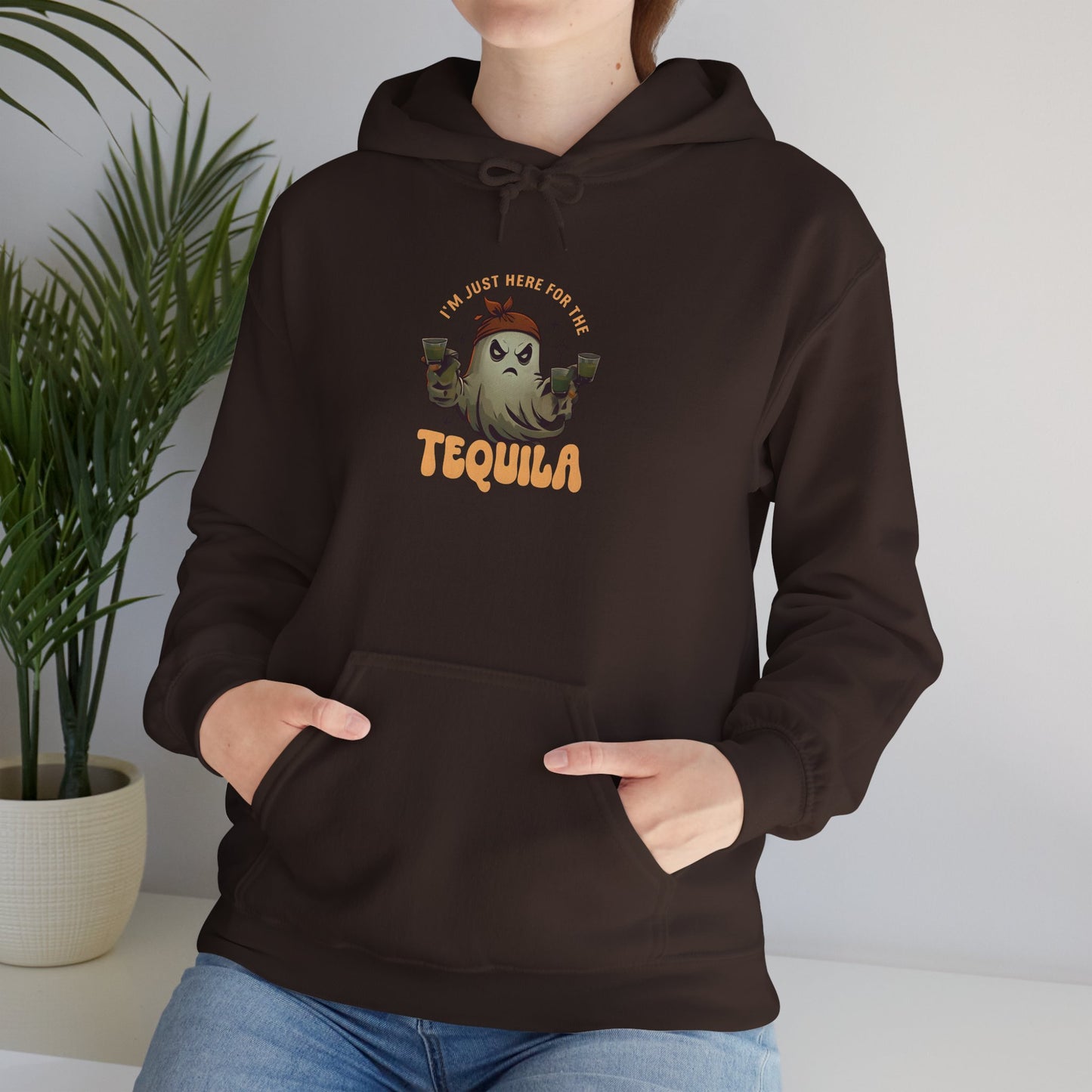 Unisex Heavy Blend™ Hooded Sweatshirt Only here for the Tequila