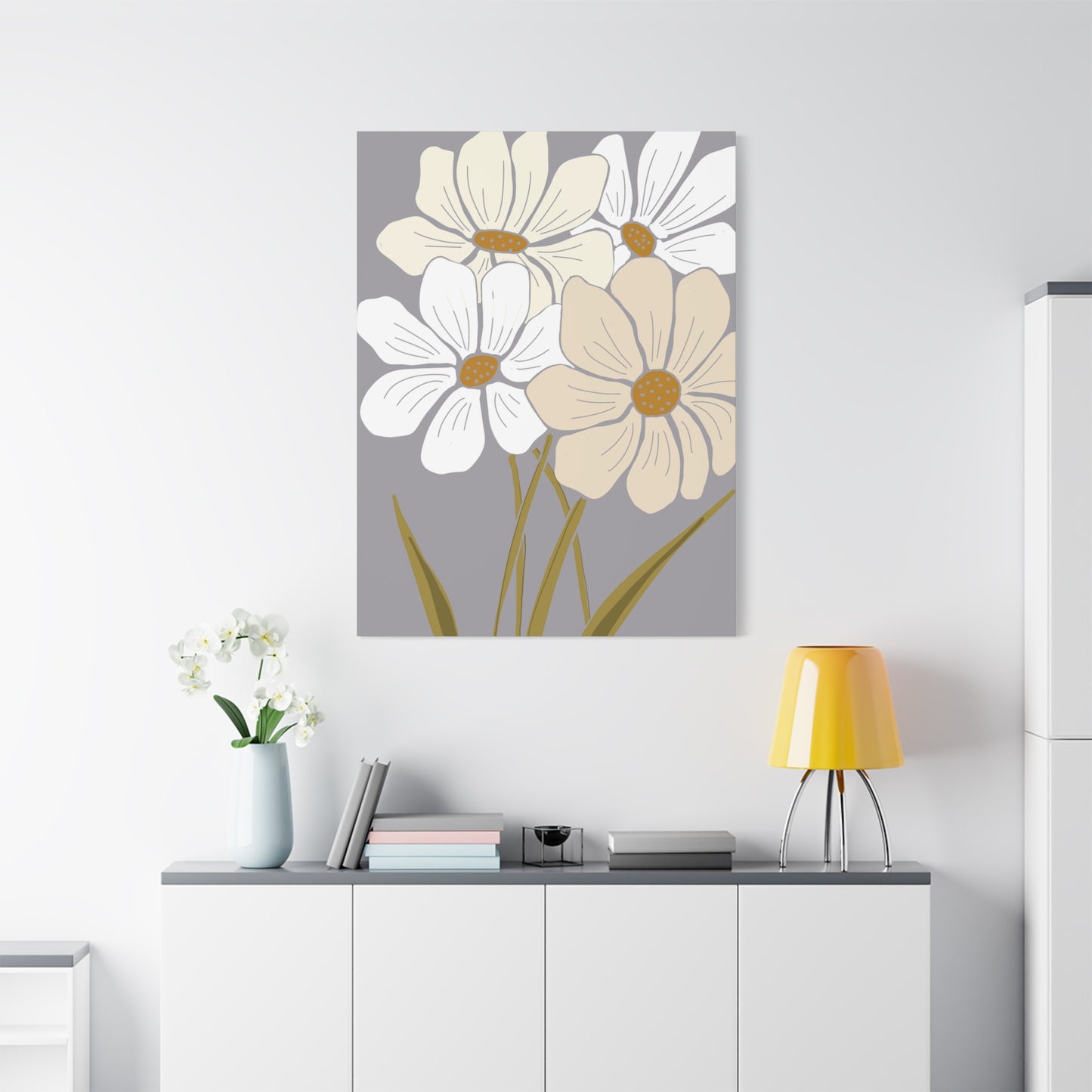 Copy of Copy of Matte Canvas, Stretched, 1.25" Tulips Pink and Purple Flowers