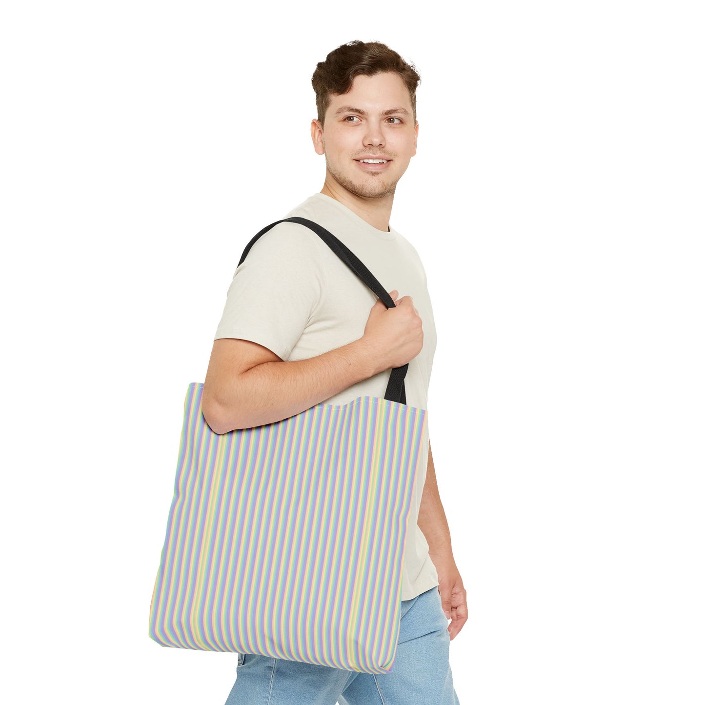 Colorful Striped Tote Bag | Reusable Shopping Bag, Beach Tote, Eco-Friendly Gift, Everyday Carryall, Summer Essentials