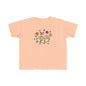 Whimsical Toddler Tee - 'Be Kind' Design, Cute Kids' Shirt, Floral Graphic Tee, Toddler Gift, Inspirational Apparel