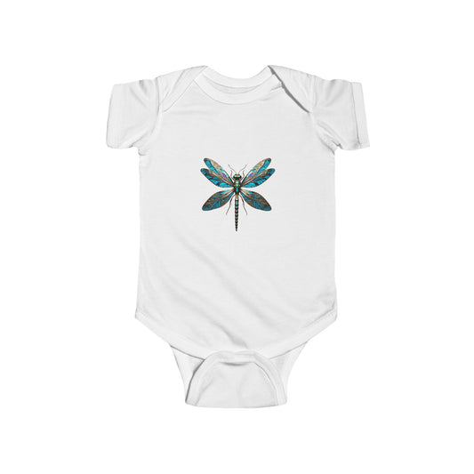 Dragonfly Design Infant Bodysuit, Cute Baby Clothes, Organic Cotton Baby Suit, Baby Shower Gift, New Parent Gift, Eco-friendly Apparel