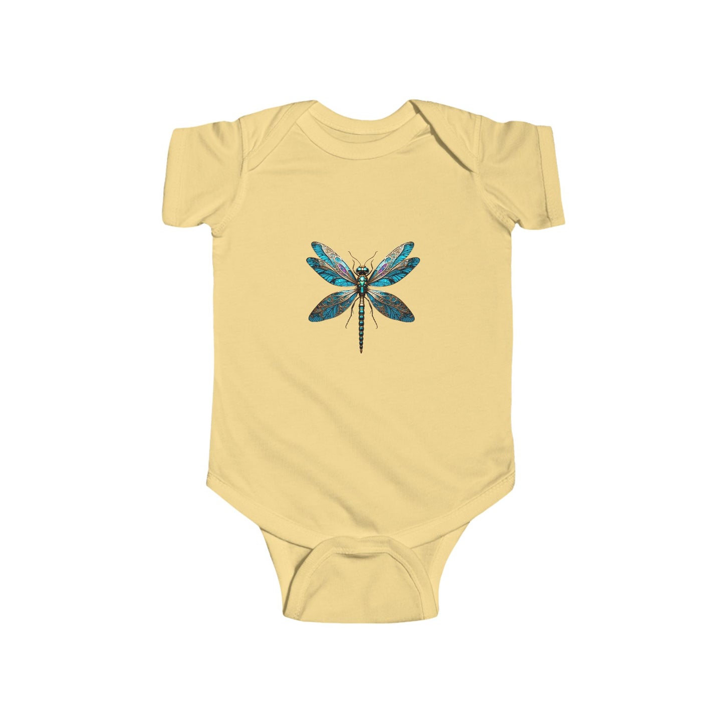 Dragonfly Design Infant Bodysuit, Cute Baby Clothes, Organic Cotton Baby Suit, Baby Shower Gift, New Parent Gift, Eco-friendly Apparel