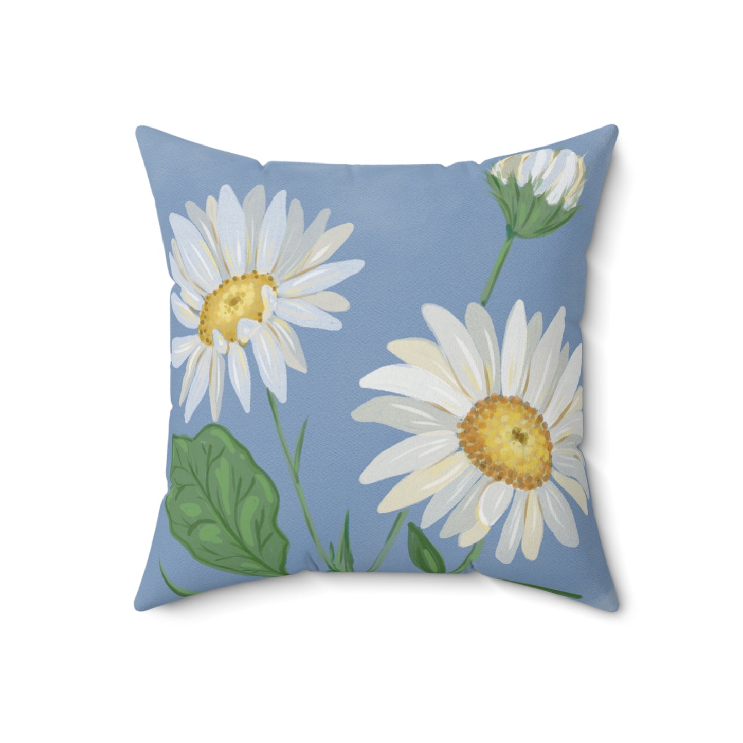 Daisy Floral Throw Pillow, Cozy Home Decor, Boho Chic Cushion,  Living Room Accent