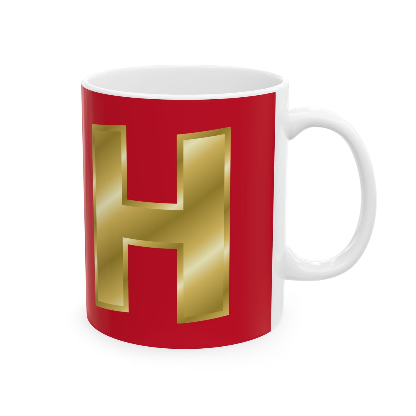 Gold Cross Ceramic Mug - 11oz & 15oz, Religious Gift, Coffee Cup, Unique Tea Mug, Faith-Inspired Drinkware