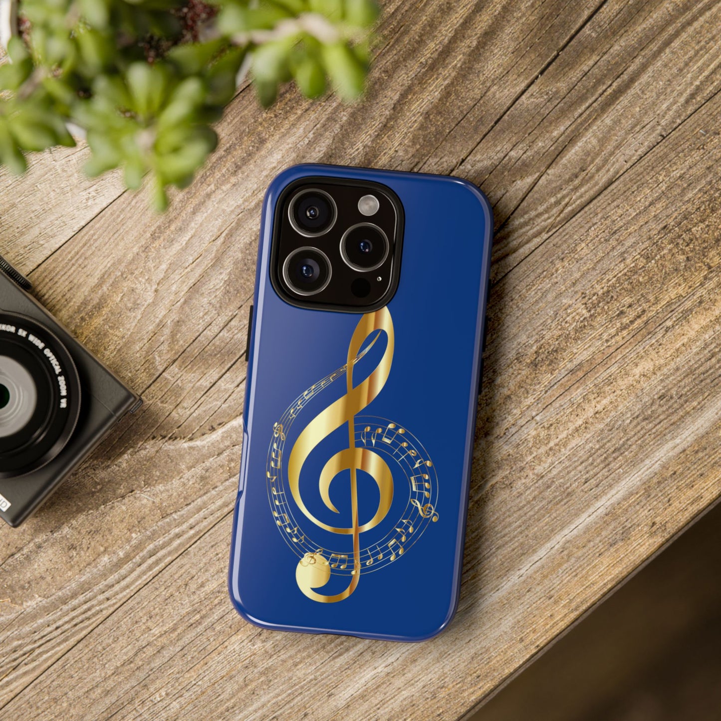 Tough Cases Blue and Gold Musical Note